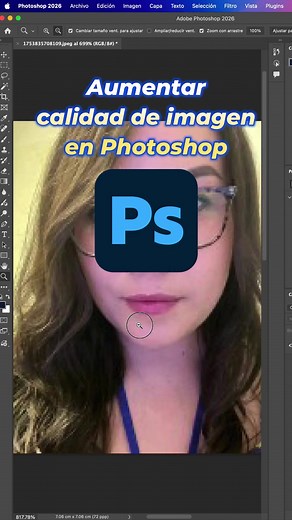 Aumentar calidad de imagen en Photoshop ✅ #photoshop #adobe #adobephotoshop #vektorpremium #diseñografico
