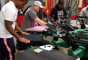 4.6K views · 3 comments | Set up on Press, Highlights from this weekends 3day Pro hands on Class. You learn to apply pallet mask, registration guides, load t-shirts, set off-contact and screen peel / tilt. Over 3 days you set up 3 multi color jobs and 2 single color jobs. | Kolormatrix Screen Print Superstore | Facebook