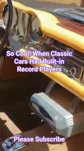 POV DRIVE: When Classic Cars Had Built-in Record Players?? #classic #automobile #cars #recordplayer
