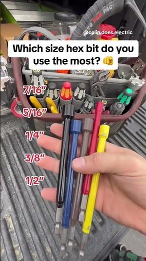 The MOST USED Hex Bit size for Electricians