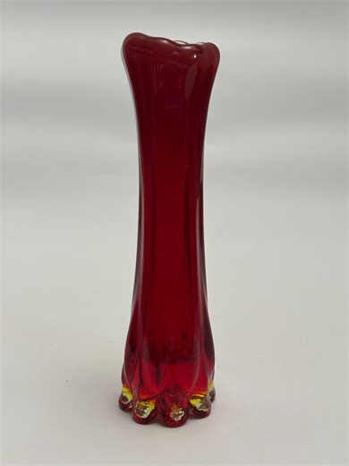 Vintage Fostoria Heirloom Ruby Red Amberina Bud Vase - Etsy