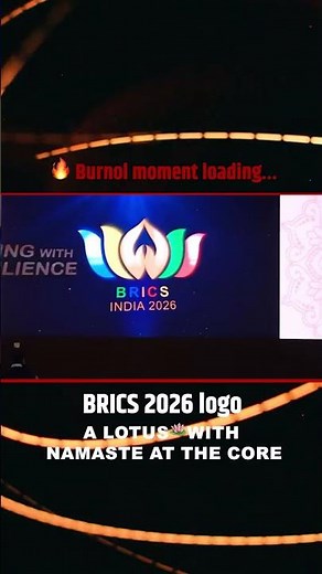 BRICS 2026 Introduces New Logo|Lotus 🪷 and Namaste 🙏