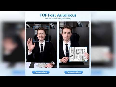 Review: 4K Webcam with Ring Light Web Cam 4K Autofocus with TOF Computer Camera 1080P 60FPS We...