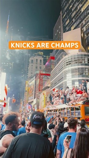 TIMES SQUARE BELONGS TO THE KNICKS NOW