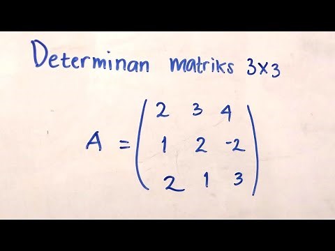 Menentukan Determinan Matriks ordo 3x3 | Matematika SMA