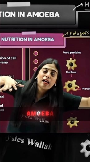 Samriddhi mam explained Amoeba movement #pw #alakhpandey #jee #neet