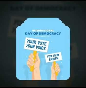 International Day of Democracy 🌍🕊️ | Why Democracy Matters | 15 September