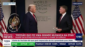 EXCLUSIVO CNBC: para Trump, Irã não voltará ao patamar nuclear anterior pós-ofensiva | BREAKING NEWS