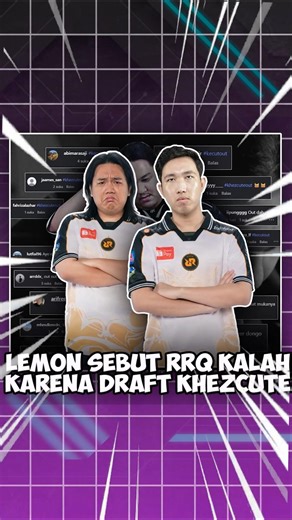 MENURUT LEMON HASIL BURUK RRQ HOSHI KARENA DRAFT COACH KHEZCUTE YANG JELEK! #mplid #rrq #lemon