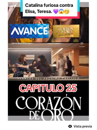 Corazón de Oro avance capítulo 25 viernes #tlnovelas #mexico #tv #capcut #larafagadelespectaculo 💜 #tlnovelas #Avances #Hermanasunamorconpartido #DomenicaMontero #mirival