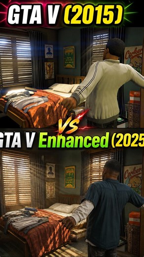 GTA 5 Enhanced vs Original (2015 vs 2025) — 10 Years of Graphics! #gta5 #gtav