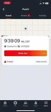 Mobil de Paylocity: Como Enviar Solicitud Para Agregar Registro de Entrada o Salida