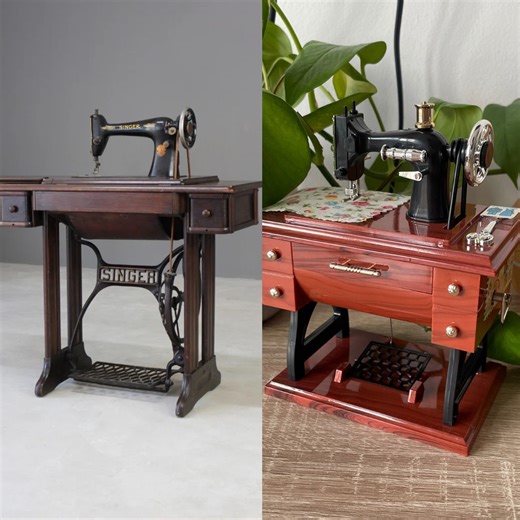An ideal gift for friends, family, or seamstresses!🎁 "I gave it to my mother, a seamstress for many years, and she loved it. It's well-made, and as Für Elise plays, the needle, pedal, and wheel move as if someone is sewing." - Emily R. Shop now 👉 https://minimemoco.com/products/sewing-machine-shaped-music-box | Mini Memo