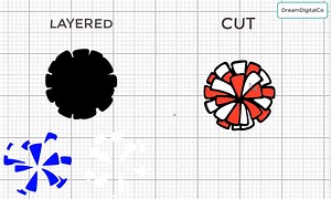 Cheerleading Pom Pom Svg, Cheer Svg, Pom Pom Svg, Cheerleader Svg, Cheer Clipart Cut File, Sports Svg, Cheer Mom Svg, Pompom Cut Files- PNG - Etsy