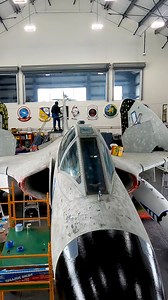 Newly Restored Skyray Joins our Collection Today! We are excited to unveil our newest aircraft, the Douglas F4D Skyray! This exact aircraft flew from Intrepid during the Cold War and is now the 28th plane in our aircraft collection. Learn more: https://www.intrepidmuseum.org/Skyray/ | Intrepid Museum