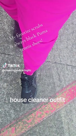 House Cleaner Outfit: Comfy Scrubs and Shoes