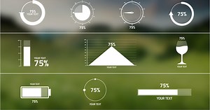 Animated Percentage Infographics and Data Charts