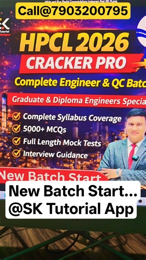 HPCL Executive Assistant, Quality Control Officer, Fire Safety Syllabus New Batch Start #yt #shorts