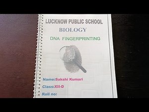 #Biology project|| #DNA fingerprinting || #for class 12th