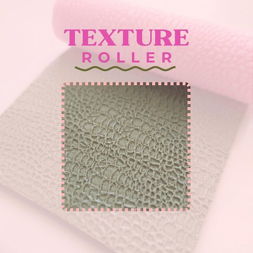 Alligator Texture Roller: Polymer Clay Embossing Tool - Etsy