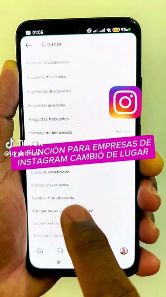 Cambiar tu perfil de Instagram a empresa o creador