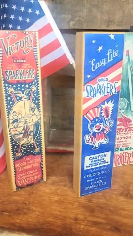 Vintage Sparkler Wood Blocks - Patriotic 4th of July Decor - Etsy