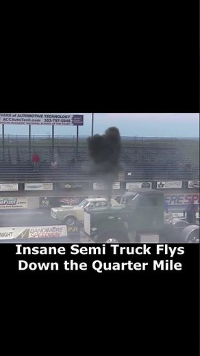 Insane Semi Truck Drag Race at 6,000 FT 🔥 | Quarter Mile Monster!