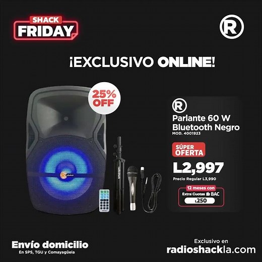 25% OFF Parlante - RadioShack