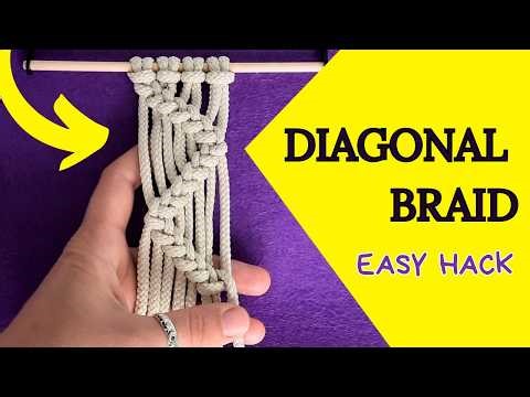 Learn the Macrame Diagonal Braid in Minutes — Even If You're a Total Beginner
