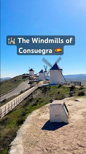 🇪🇸The Legendary Windmills of Consuegra#spain #lamancha #spaintravel #consuegra #windmill