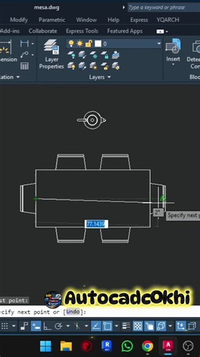 Mẹo hay trong Autocad #TetGiuLua #hocautocad #xuhuongtiktok #xh #autocad2d