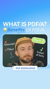 In our last video, we learned that the 'A' in PDF/A stands for Archive 📂. But why exactly is this format ideal for archiving? Check out this video to find out! 🎥✨ Stay tuned for the next #PDFknowledge video where we'll dive deeper into the standards that make PDF/A so special! 🤓https://bit.ly/42ttjzP #PDFA #FileFormat #DigitalTransformation #DigitalArchiving #Wondershare #PDFelement | Wondershare PDFelement