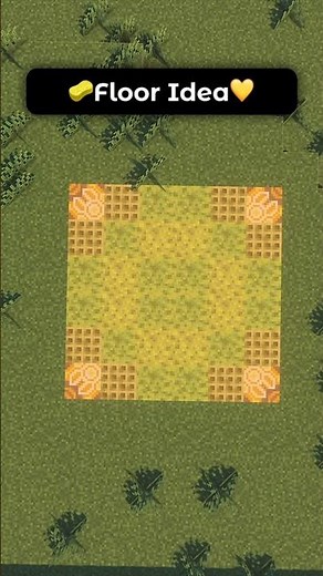 Aesthetic Yellow Floor Design Idea In Minecraft! 💛✨