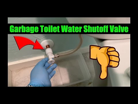 How To Remove A Plastic Toilet Water Shutoff Valve and Replace With A Sharkbite.