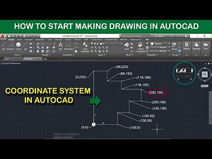 HOW TO USE COORDINATE SYSTEM IN AUTOCAD USING LINE COMMAND II HOW TO START MAKING DRAWINGS