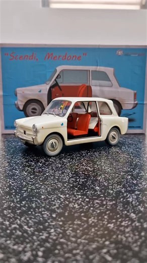 laudoracing-models on Instagram: "Final Product Autobianchi Bianchina 1962 "Scendi Merdone" in 1.18 scale in preorder only on our website www.laudoracing-models.com for 118.95€ #fantozzi #bianchina #laudoracingmodels #italiancar #models"