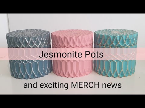 How to make Jesmonite Pots