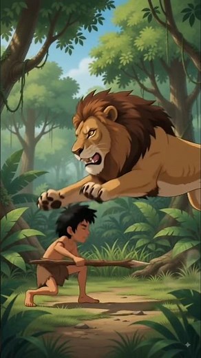Mowgli Vs Sher Khan - Jungle Book - Cartoon