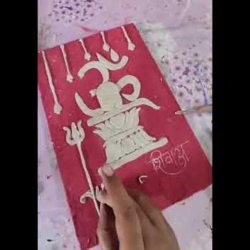 How to paint over tiles #art #shivlingart