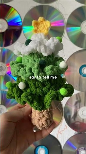Crochet Mini Christmas Tree 🎄 | Easy & Cute DIY Idea #crochet #christmas
