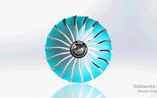 利用SolidWorks进行涡轮风扇发动机风扇建模
