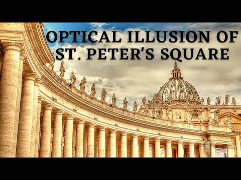 OPTICAL ILLUSION OF ST. PETER'S SQUARE | The MAGIC of Bernini’s Colonnade | Architectural illusion