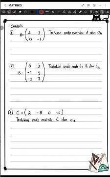 Ordo dan elemen matriks