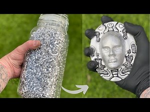 Scrap Swarf Sand Casting - Trash To Treasure - ASMR Metal Melting - BigStackD Aluminum Casting