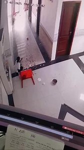 2.7K views | A home security camera captured a woman attempting to move a table while walking. As she adjusted her grip, she suddenly lost her balance and fell, causing the food on the table to spill everywhere. The unexpected mishap left her startled, turning a simple task into a messy situation. | Jukin Copyright Management | Facebook