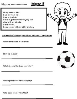 English Reading Comprehension Worksheets Grade 1-2
