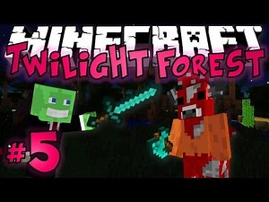 Minecraft: Twilight Forest Let's Play #5 - MINOSHROOM BOSS