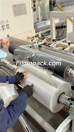 Polyolefin Shrink Film Rolls, Crosslink Shrink Film Manufacturing Process #factory #packaging