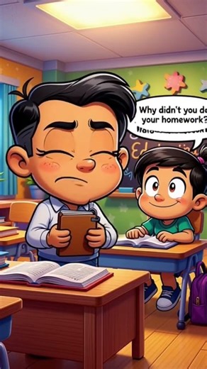 🤣🥲Why didnt u do ur homework ?? #trending #art #ytshorts