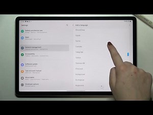 How to Change Device Language on Samsung Galaxy TAB S7 FE Manage Language Settings